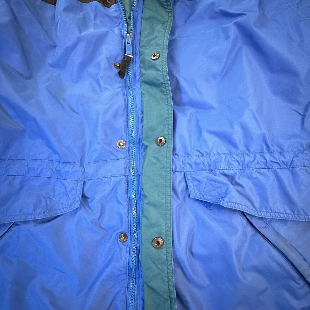 VTG COLUMBIA SPORTSWEAR Full Zip‎ & Snap Up Blue Snow Ski Jacket Men’s Size M